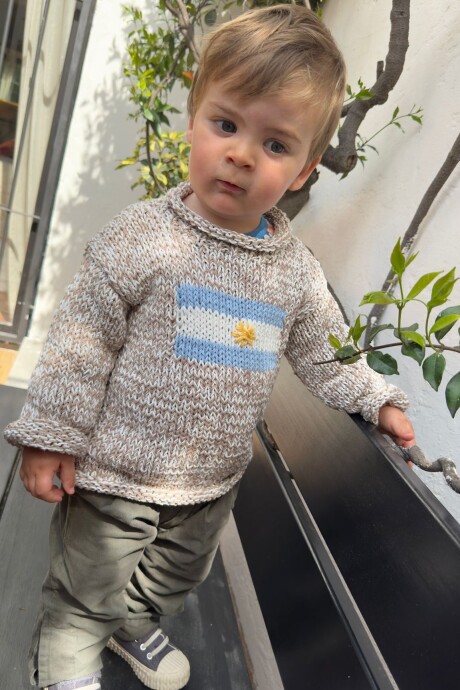 Sweater Flag Guri Argentina Jaspeado