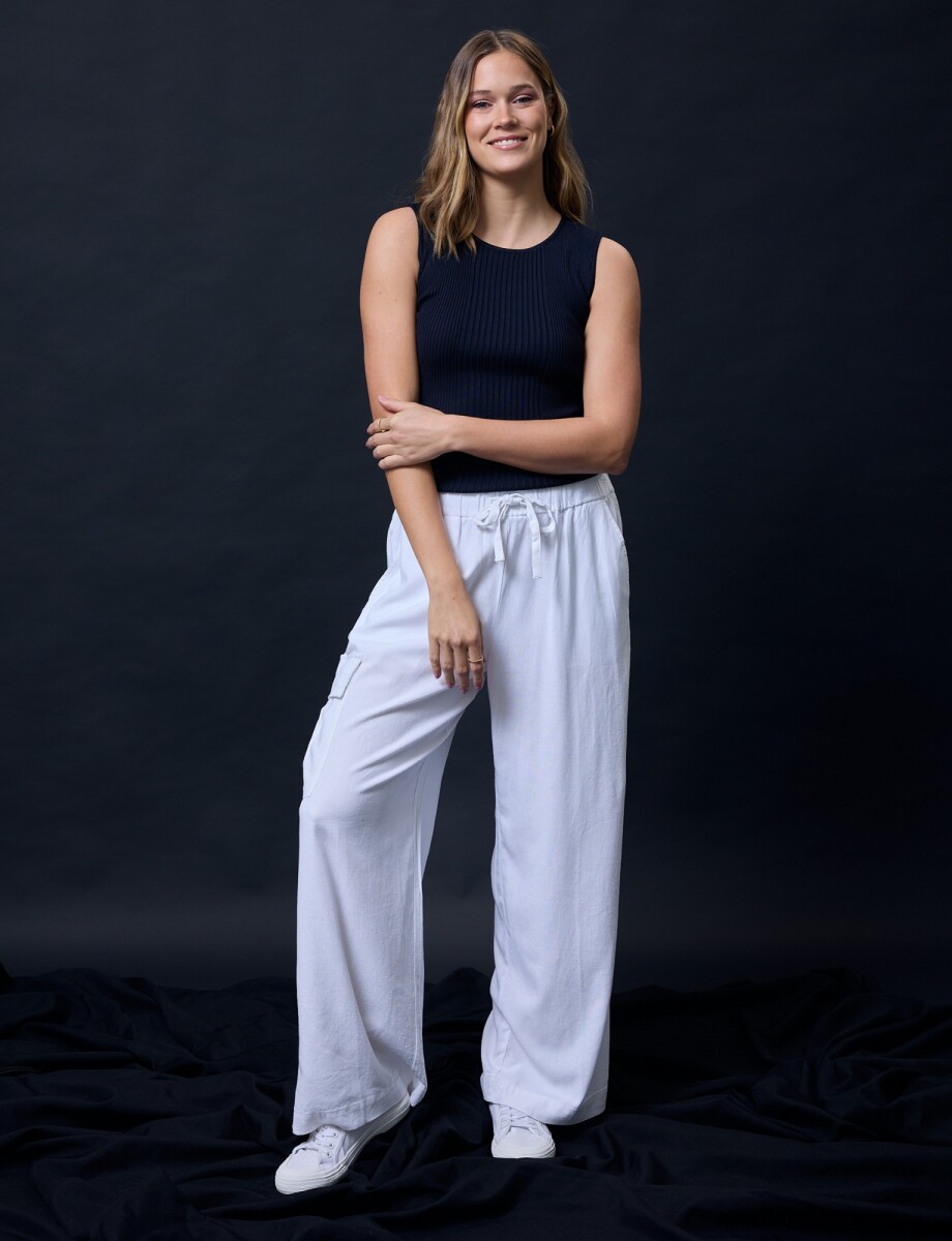Pantalon Wide Leg - Crudo 