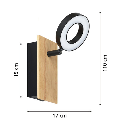 Lámpara de pared LED 4,2W cálida RIELVES EG3540