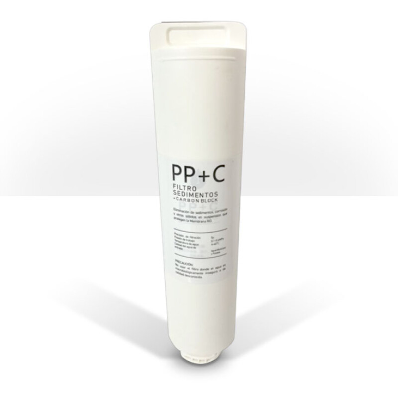 Repuesto cartucho osmosis inversa directa - PP + Carbon en bloque Repuesto cartucho osmosis inversa directa - PP + Carbon en bloque
