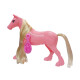 Juguete figura pony rosa