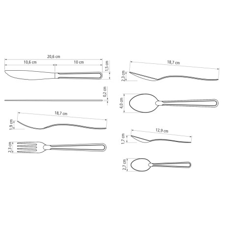 Juego de Cubiertos Tramontina Búzios 24 Piezas en Acero Inoxidable Juego de Cubiertos Tramontina Búzios 24 Piezas en Acero Inoxidable