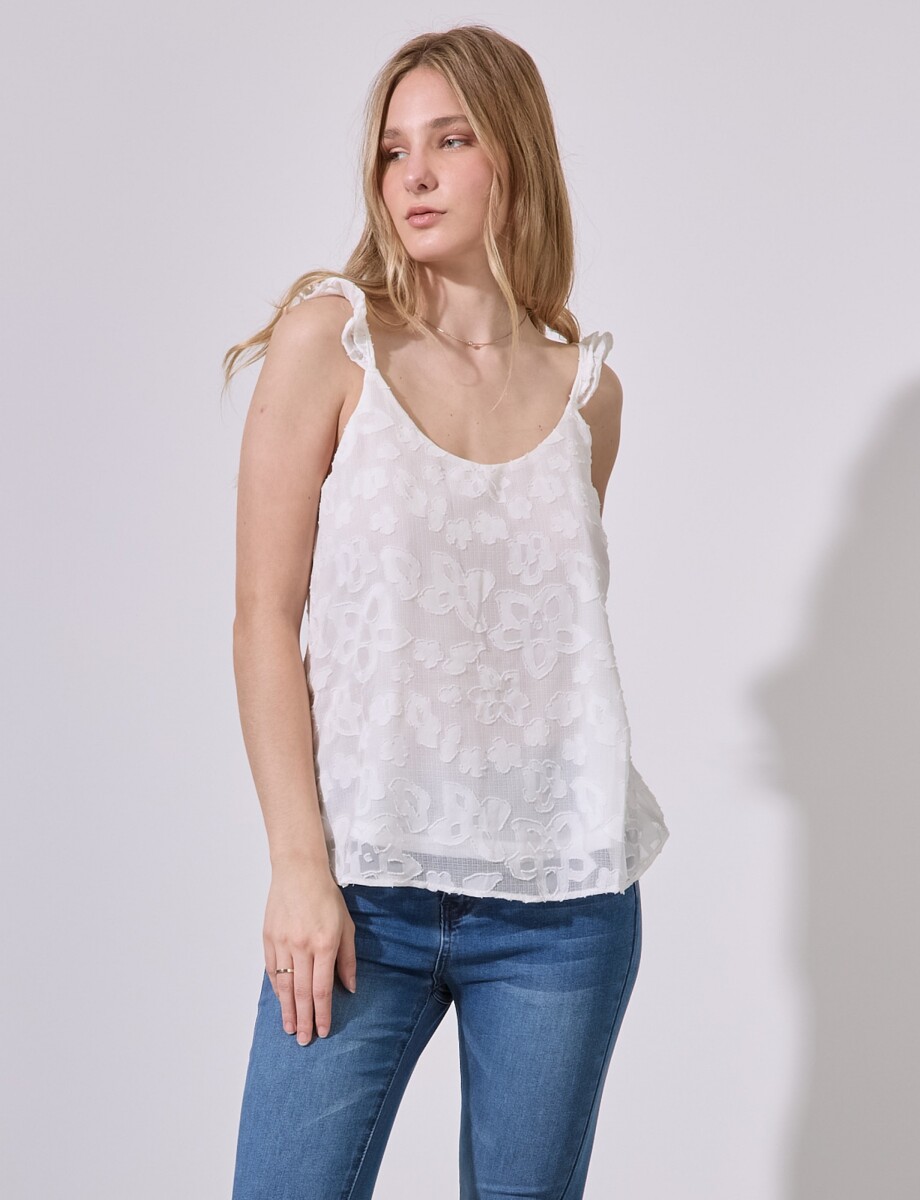 Blusa Gasa Labrada - Crudo 