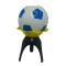 Vela con Forma de Pelota Azul y Blanco