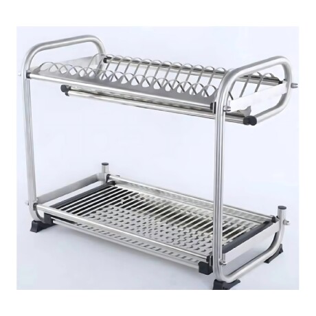 Escurridor De Platos En Acero Inoxidable Plateado