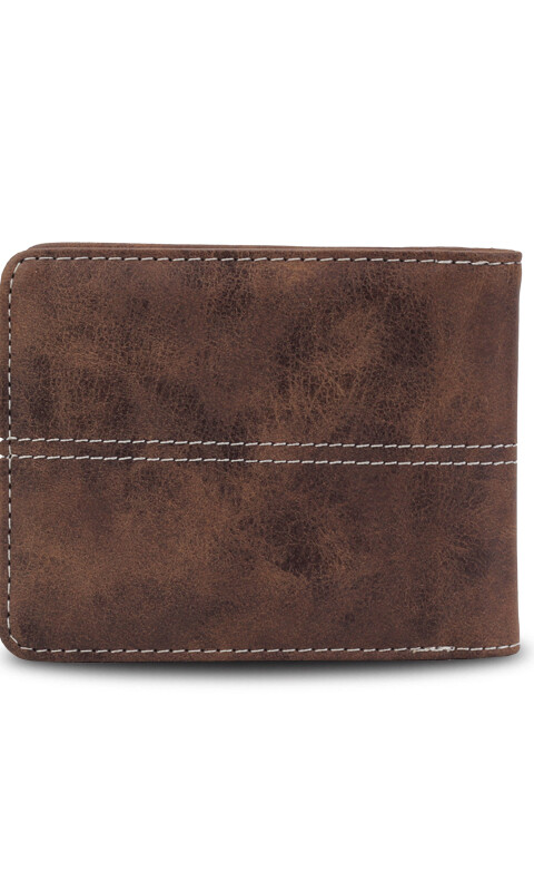 BILLETERA ODIN C/ BORDADO TABACO C/ ACEITUNA