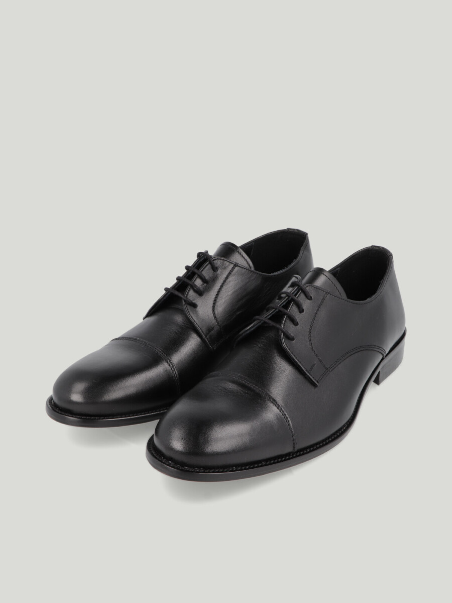 Zapato Italiano Acordonado - Negro 