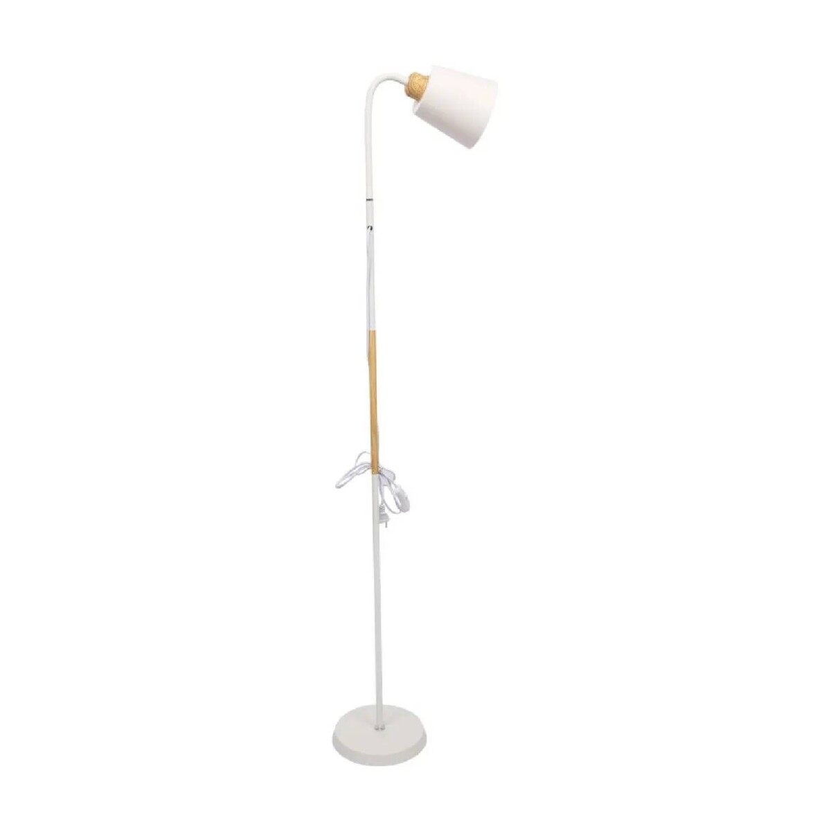 Lámpara De Pie Lumax Nórdica Flexible 1.5 M - Blanco 