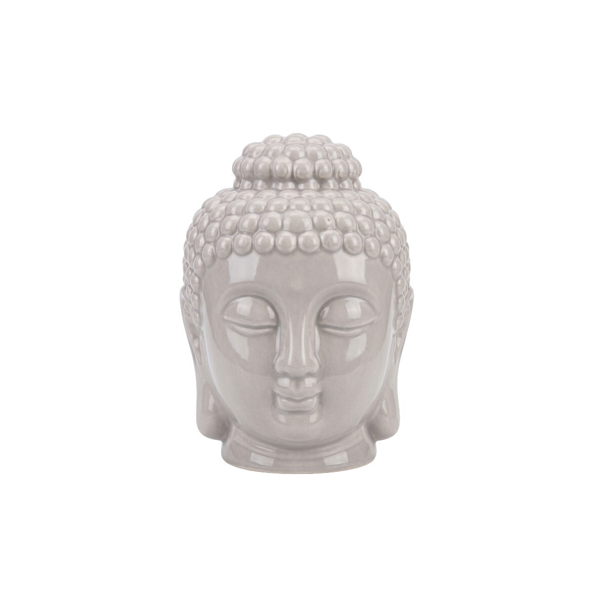 QUEMADOR CERAMICA BUDA BEIGE C/TAPA 9X13CM 