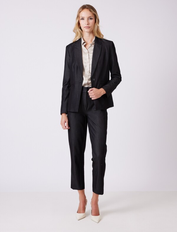 Blazer Career Denim NEGRO