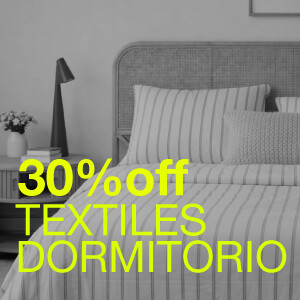 30% OFF TEXTILES DORMITORIO