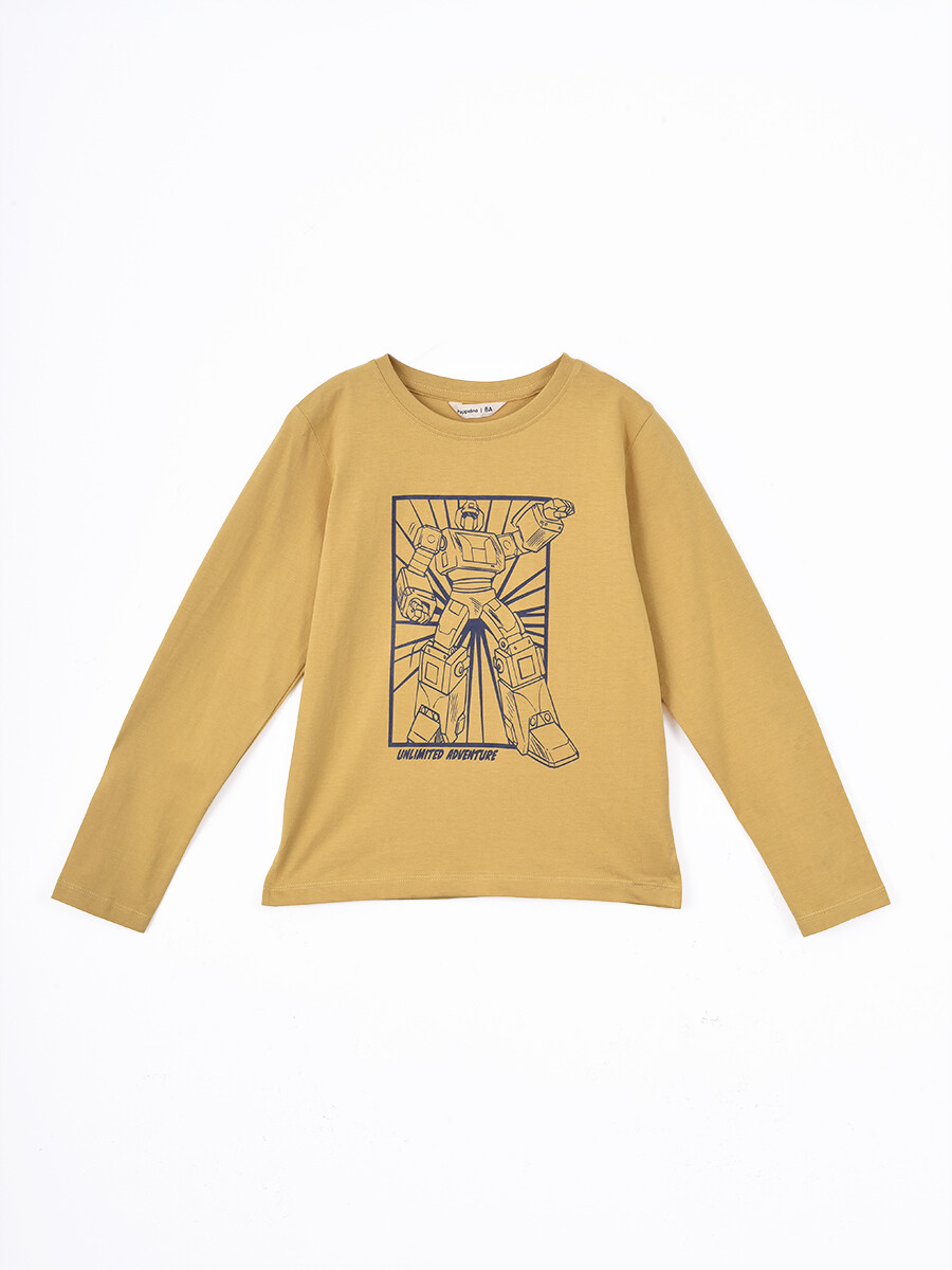 REMERA JAMES - MOSTAZA 