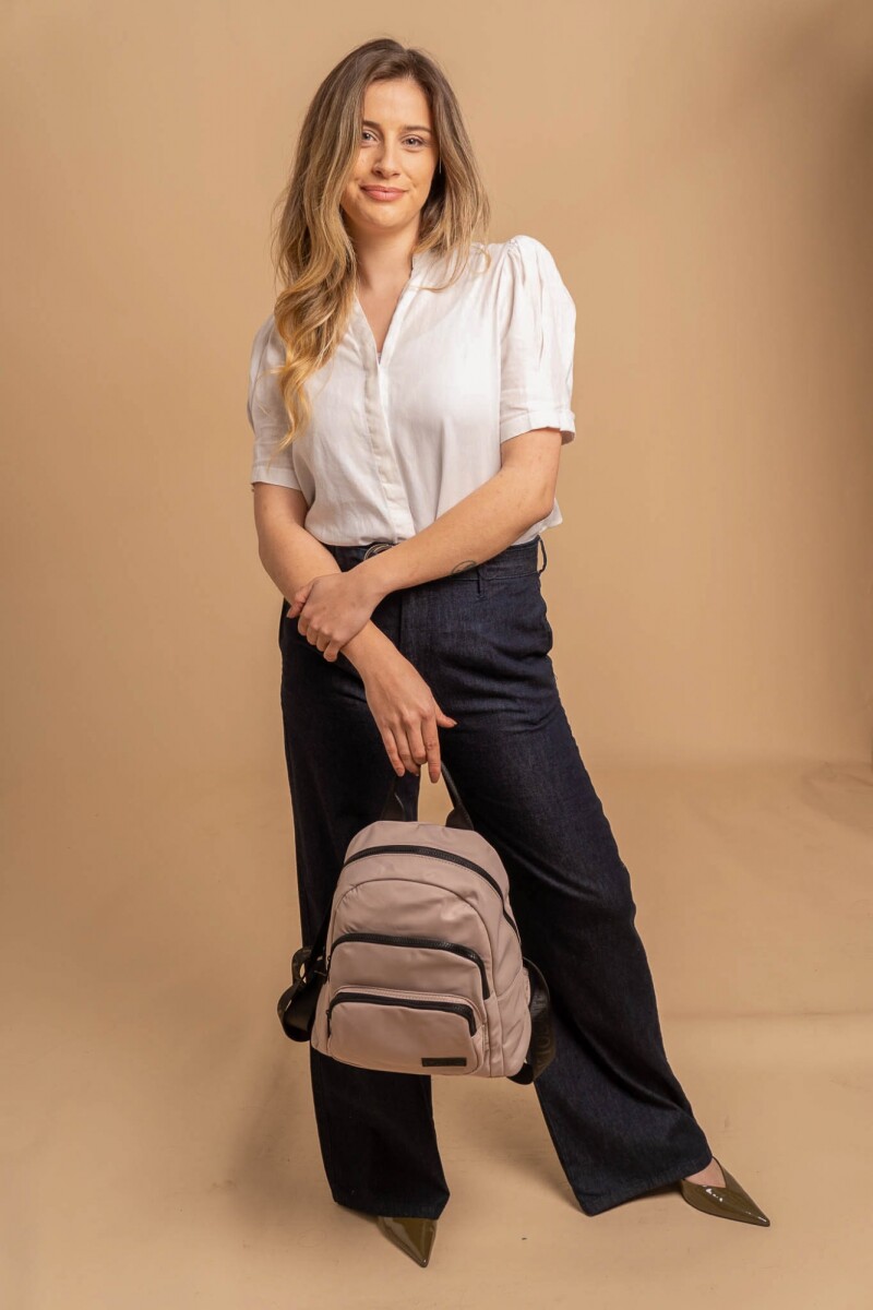 MOCHILA FLOR DE LOTO - VISON 