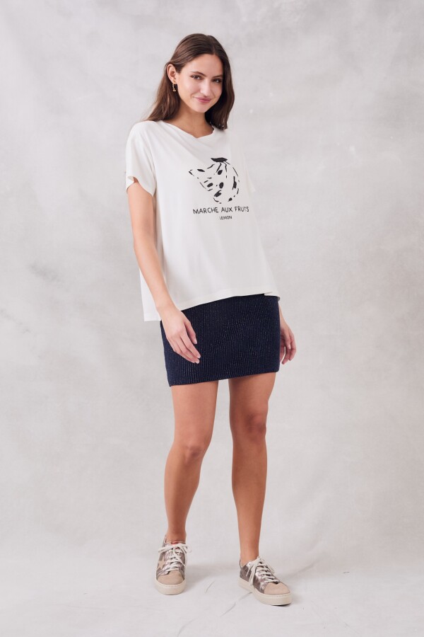 Falda Lurex Azul