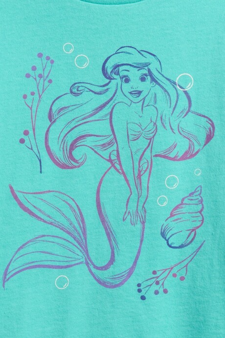 Remera Disney Toddler Niña Water Garden Green