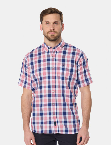 CAMISA A CUADROS Azul