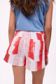 SHORT FRESA PRINT Rayas Rojos