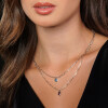 Cadena bicolor de MOON en plata 925 con piedras semipreciosas Cadena bicolor de MOON en plata 925 con piedras semipreciosas