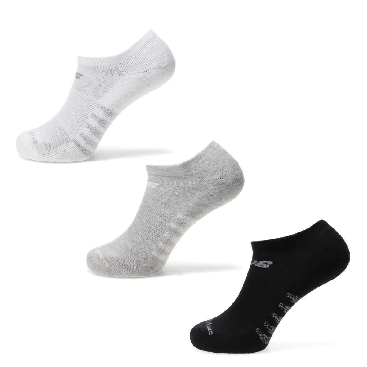Medias de Hombre New Balance x3 Show New Balance - Blanco - Gris - Negro 