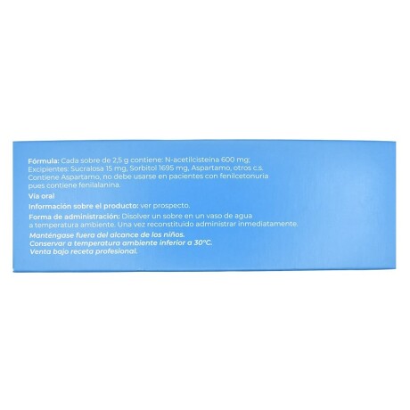 Bronacetil 600 Mg 10 Sobres Mucolítico Expectorante Bronacetil 600 Mg 10 Sobres Mucolítico Expectorante