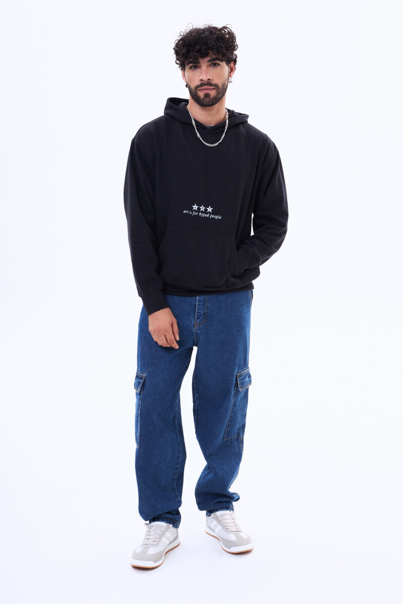 Buzo de felpa Baiona Negro