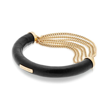 Pulsera Michael Kors Cuero Negra 0