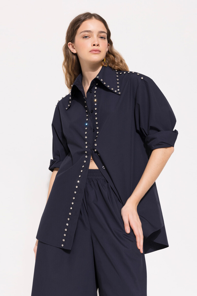 CAMISA BIANCA Azul Marino