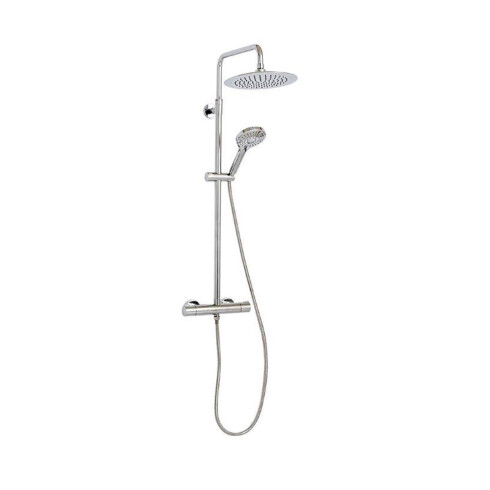 GRIFERIA DE DUCHA EXTERIOR LINEA URBAN CLEVER 3 FUNCIONES CROMADA GRIS