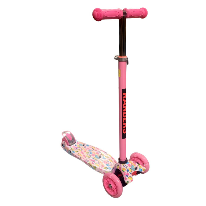 Monopatin para niño ROD-8800 Infantil de Tres Ruedas Rosa-Frutales