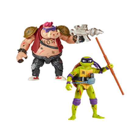 Donatello vs Bebop Pack 2 Mini Figuras • Tortugas Ninja TMNT Donatello vs Bebop Pack 2 Mini Figuras • Tortugas Ninja TMNT