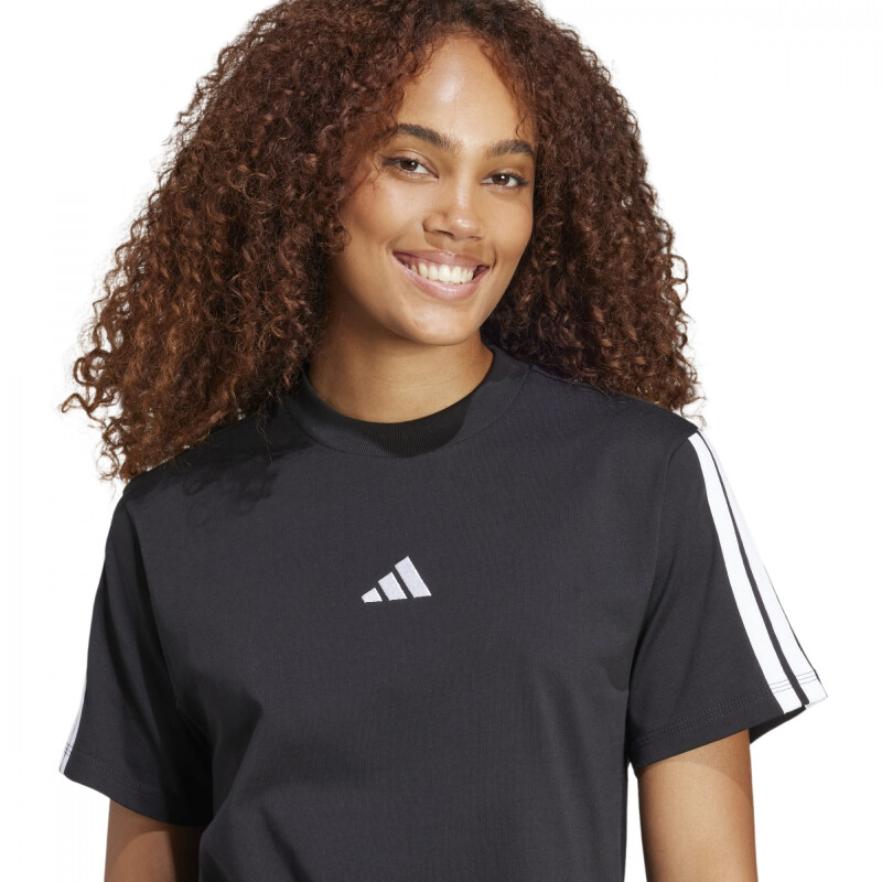Remera ADIDAS W 3S SJ T B Mujer JM2393 Negro-blanco