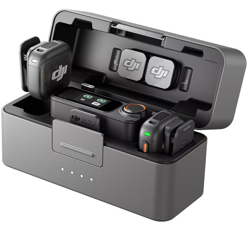 Set de Micrófono Solapero Inalámbrico DJI Mic 3 Set de Micrófono Solapero Inalámbrico DJI Mic 3