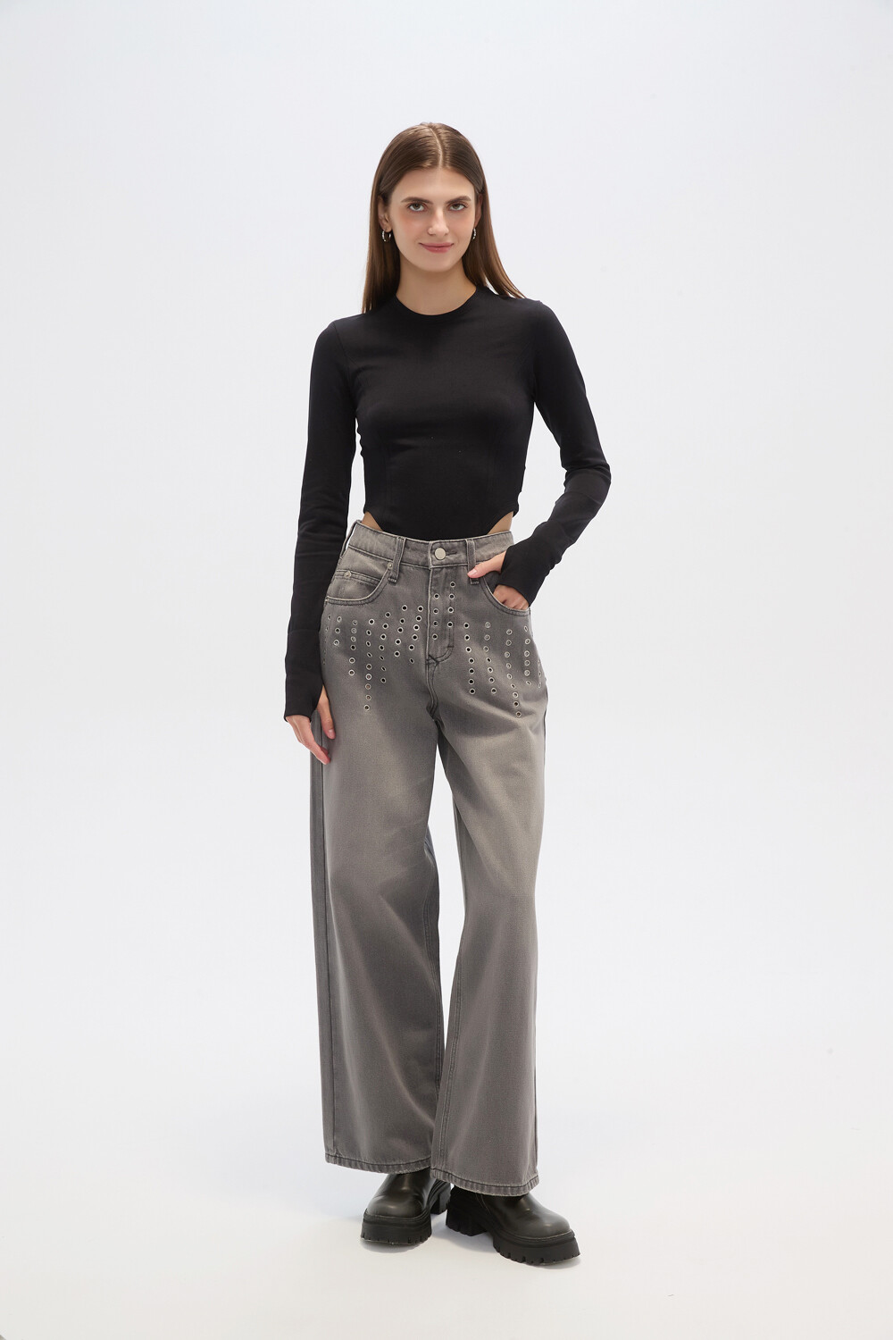 Pantalon Roe Gris Claro
