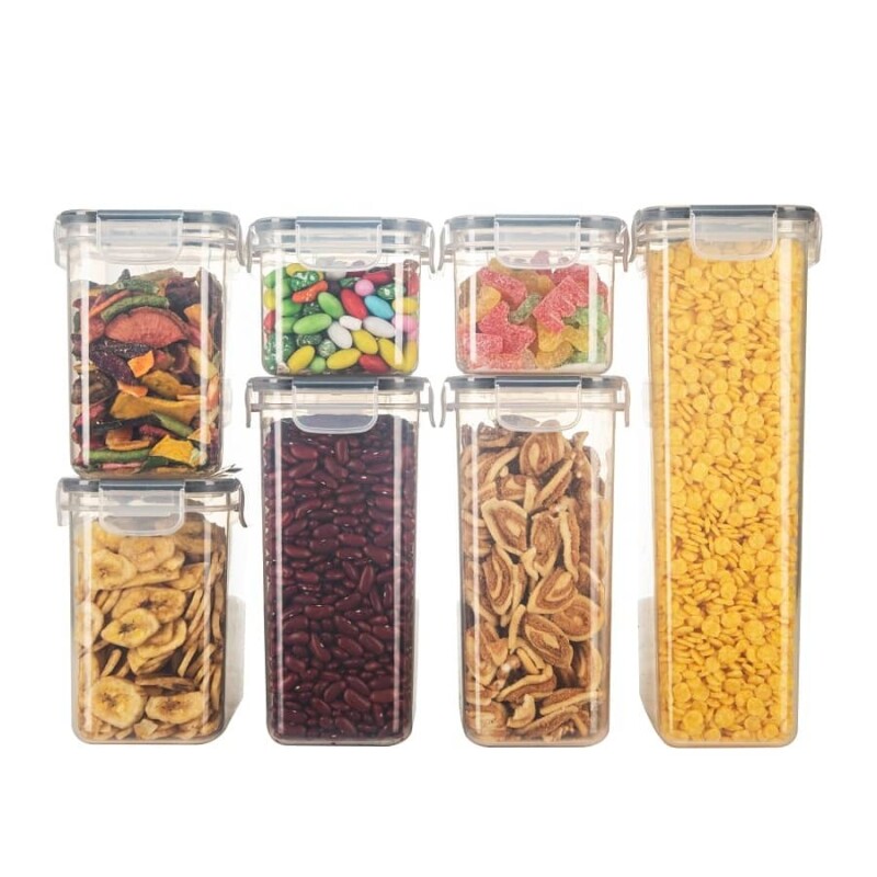 Set de 7 tuppers contenedores Set de 7 tuppers contenedores