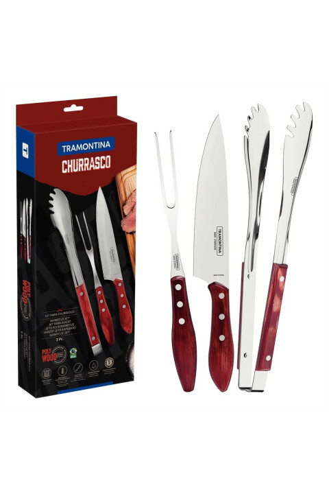 TRAMONTINA KIT CHURRASCO 3PCS TRAMONTINA KIT CHURRASCO 3PCS