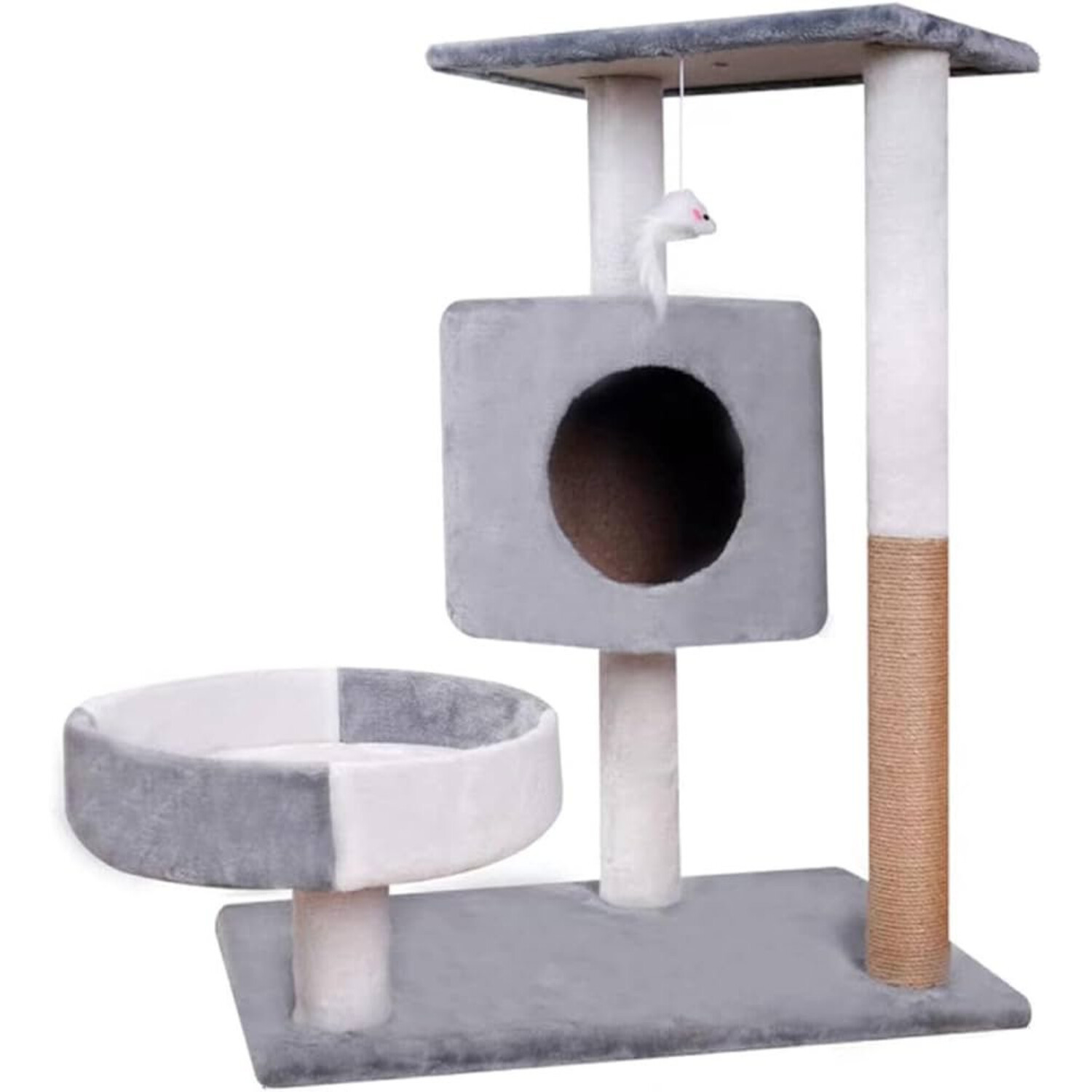 Catshion Tony Rascador gris de 3 pisos para gatos
