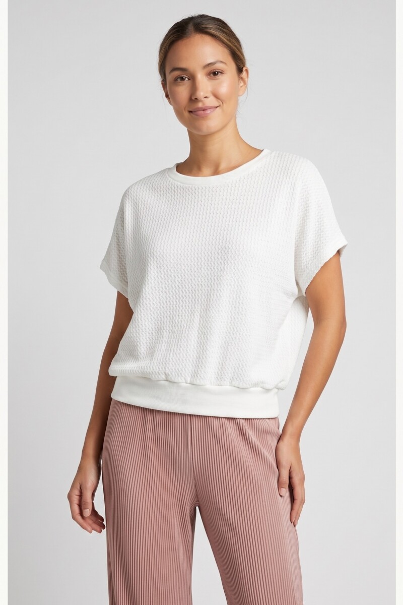 REMERA M/C ANCHA BLANCO