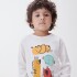 CAMISETA ML MASC BEGE CLARO