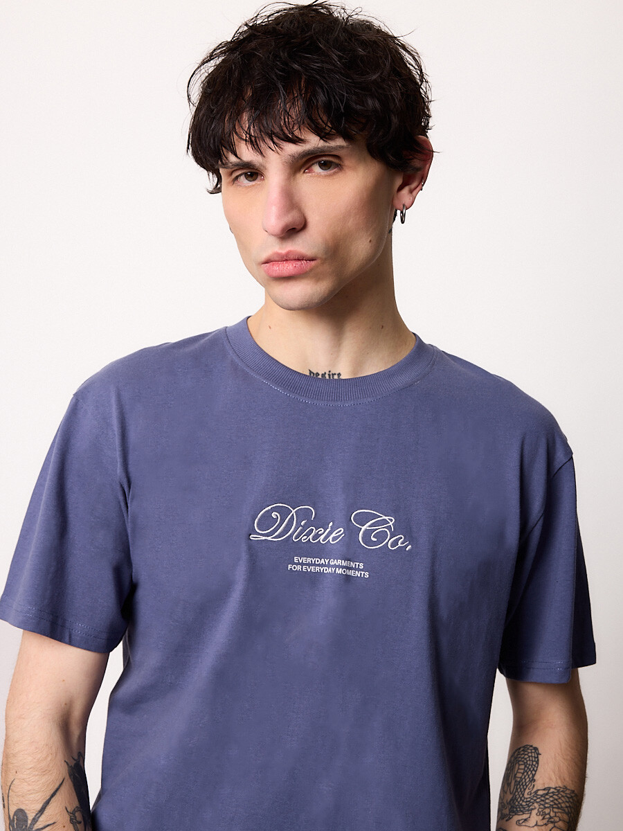 T-SHIRT M/C XIEDI DIXIE Azul Oxido