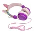 Auriculares Unicornio Cableado Gt Arcoiris Infantil Niños Color Variante Violeta