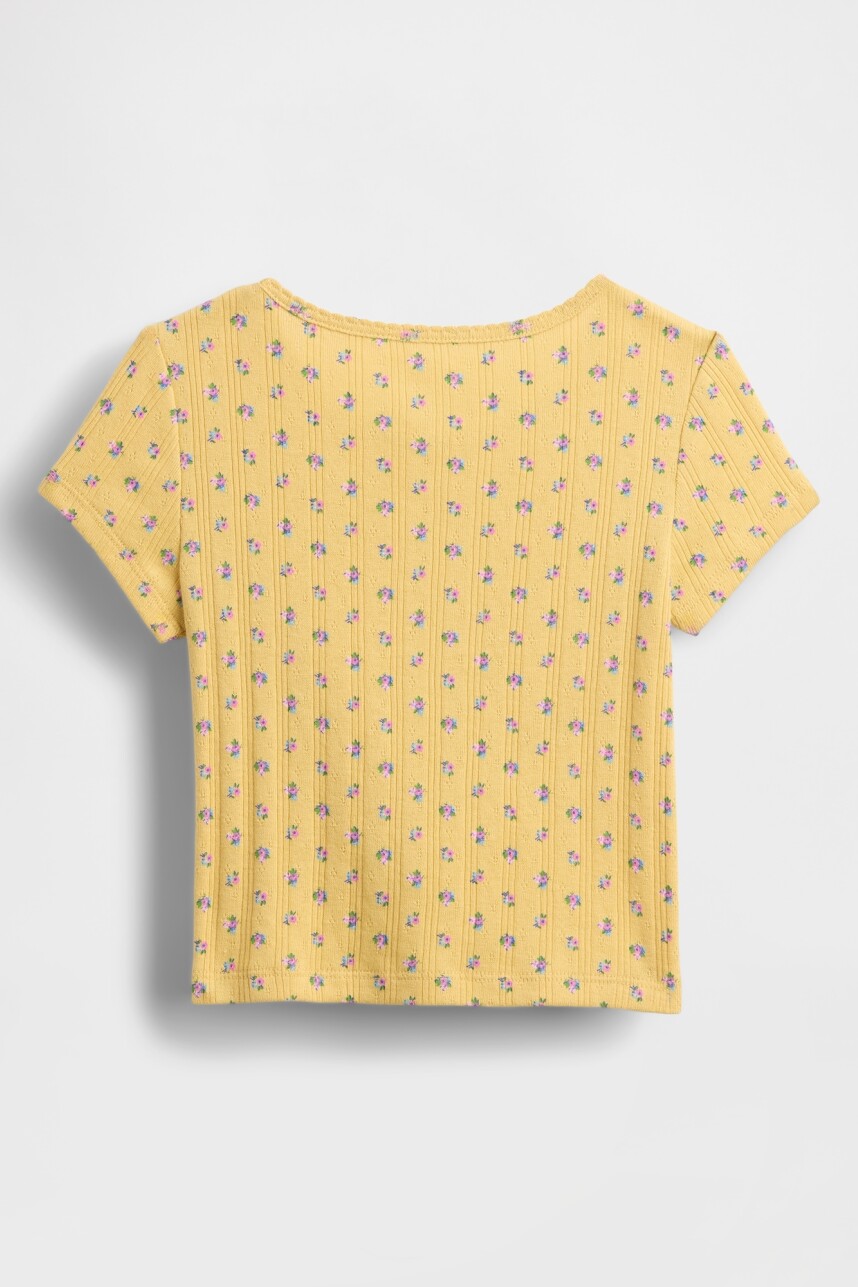 Remera Pointelle Toddler Niña French Almond