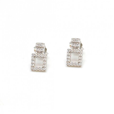 Caravanas en Plata 925 con Zirconias Caravanas en Plata 925 con Zirconias