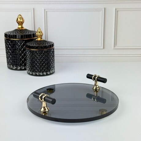 Bandeja Vidrio Circular Decorativa Ø20cm Bandeja Vidrio Circular Decorativa Ø20cm