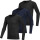 Set X3 Remeras Térmicas Manga Larga Para Niño Deporte Vst006017-140