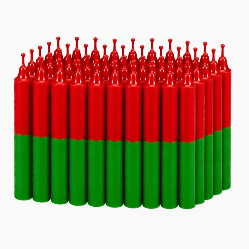 VELA N° 4 COMBINADA X50 Rojo/verde