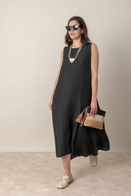 VESTIDO LUX LUNA Negro