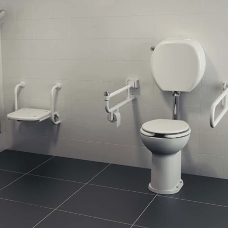 Barral Fijo Recto 80 Cms. Para Discapacitados Ferrum Espacio 000
