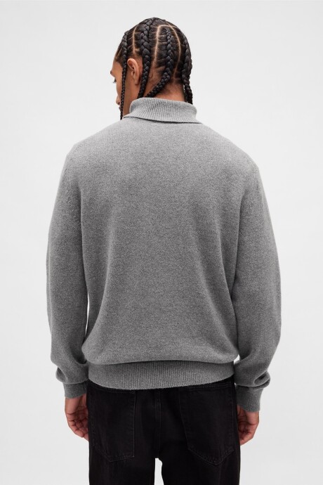 Buzo Polera Cashsoft Hombre B50 Charcoal Heather