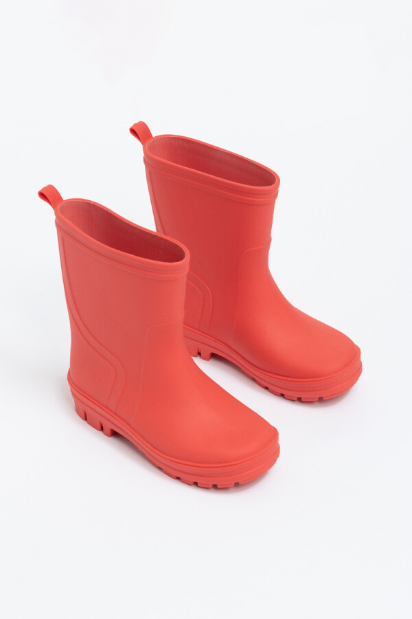 Bota de lluvia Rojo