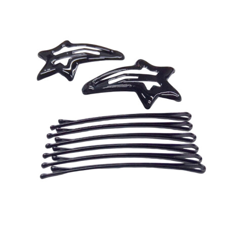 Broches pinzas 2pcs y ondulines 6pcs Broches Pinzas 2pcs Y Ondulines 6pcs